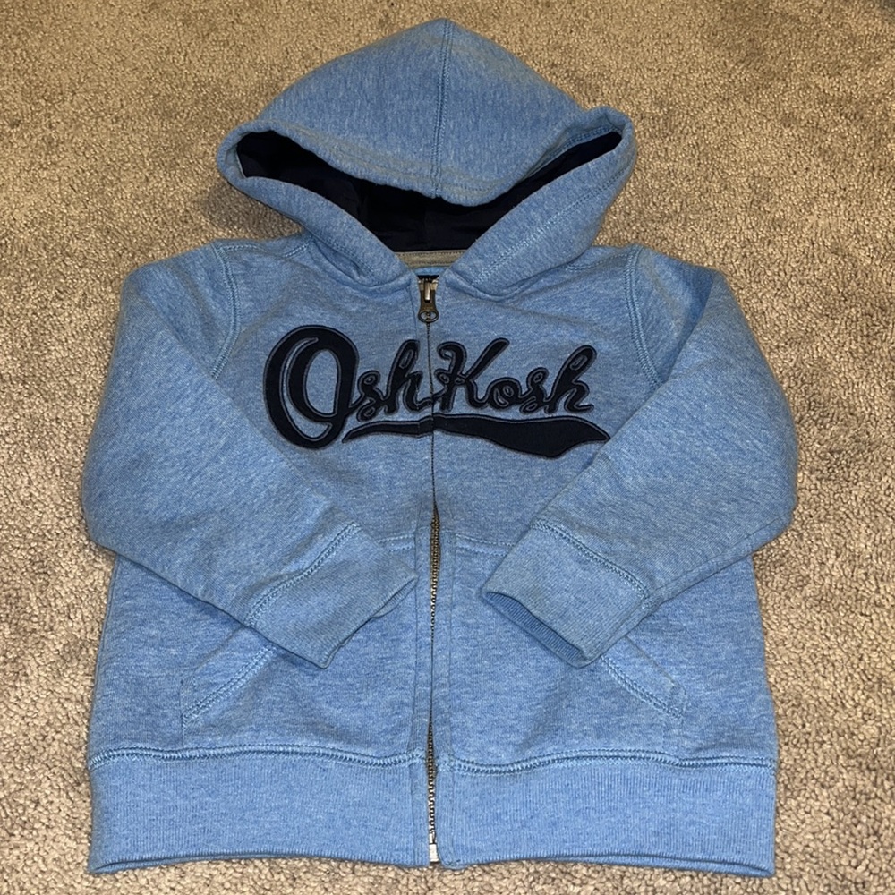 🎊 2/$20  Toddler boy Oshkosh Zipup Hoodie 🎊